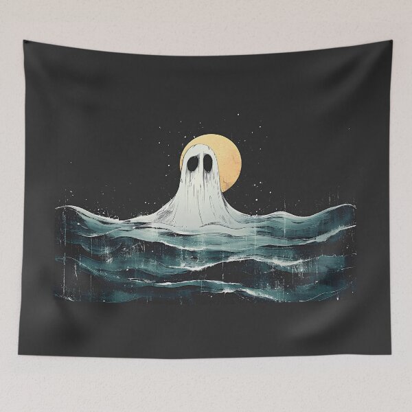 Item preview, Ghost on the sea at full moon designed and sold by randrdesign.