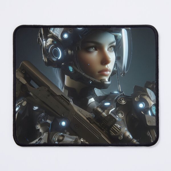Item preview, Soldier girl from the future with helmet with visor designed and sold by neonbubblez3.