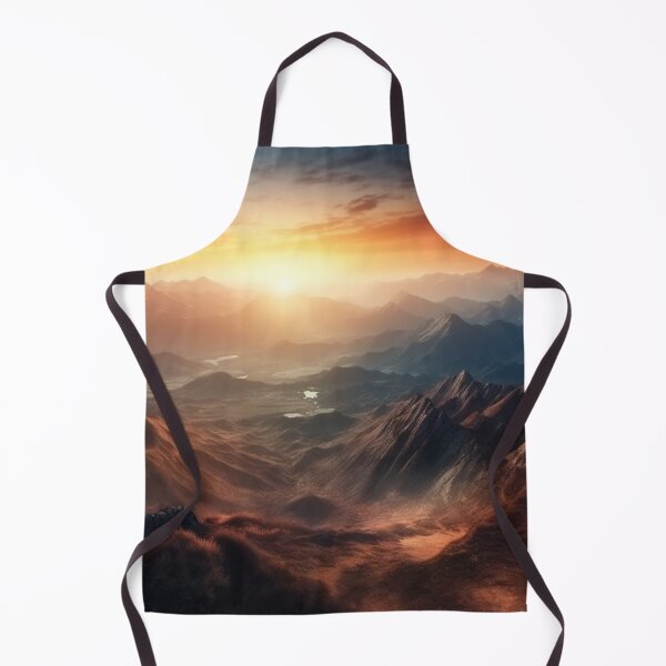 Item preview, Panoramic Art Stunning Sunrise Over Mountains Landscapes Oil Painting A558-41 designed and sold by MPCFICTION.