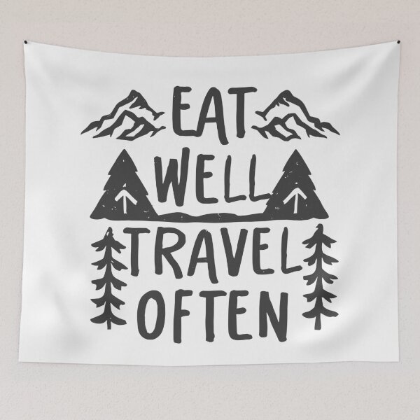 Item preview, Eat Well Travel Often designed and sold by TheHellSong.