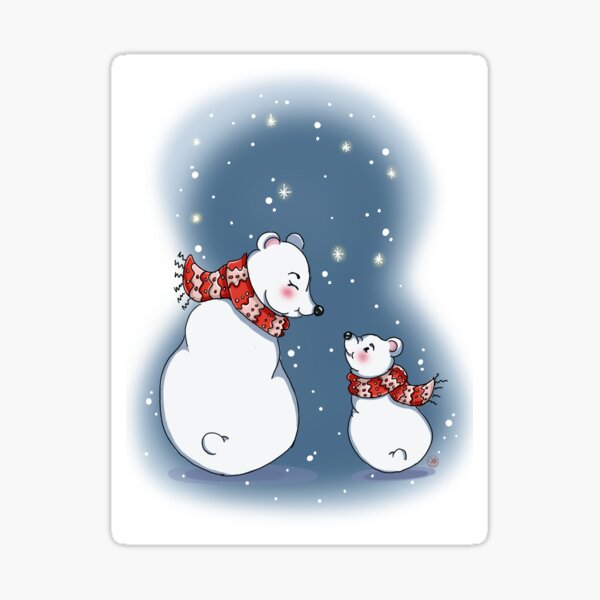 Polar bear mum Sticker