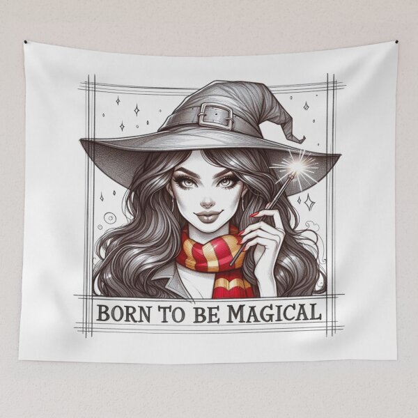 Item preview, Born to be Magical - Witch Girl - Fantasy designed and sold by Fenay Designs.