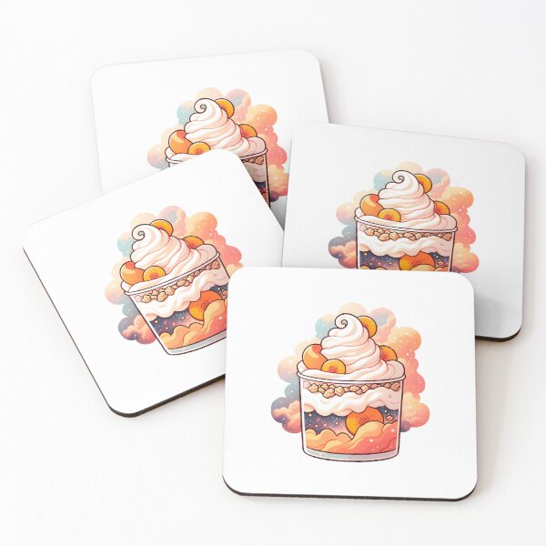 Item preview, Cosmic Peach Dream Parfait with Creamy Clouds designed and sold by UmbrellaStudio1.