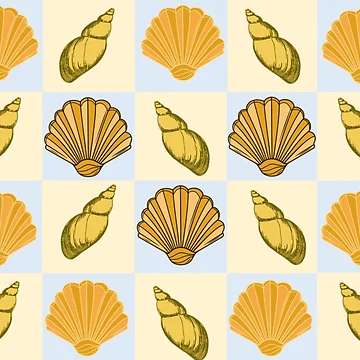 Artwork thumbnail, Seashell Pattern by MirucaDesign