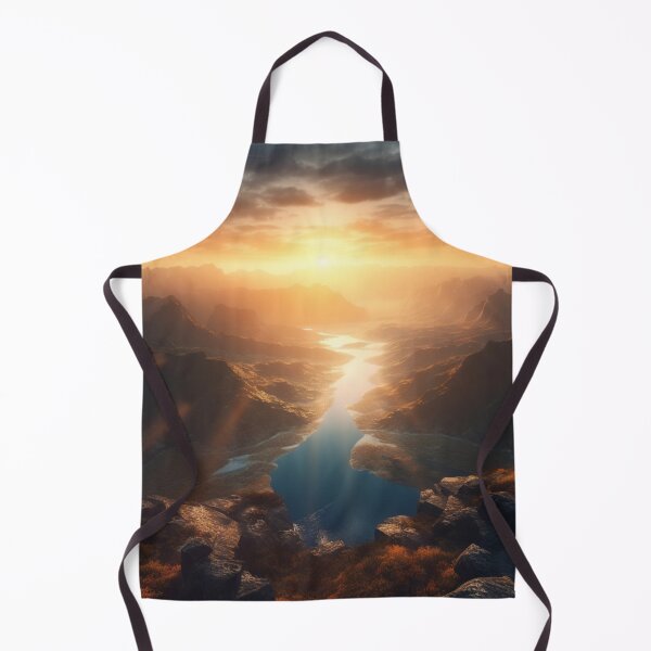 Item preview, Panoramic Art Stunning Sunrise Over Mountains Landscapes Oil Painting A558-42 designed and sold by MPCFICTION.