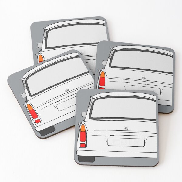 Item preview, Trabant 601S rearview white designed and sold by EdimDesign.