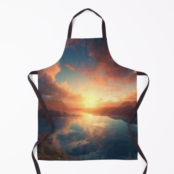 Item preview, Panoramic Art Stunning Sunrise Over Mountains Landscapes Oil Painting A558-43 designed and sold by MPCFICTION.