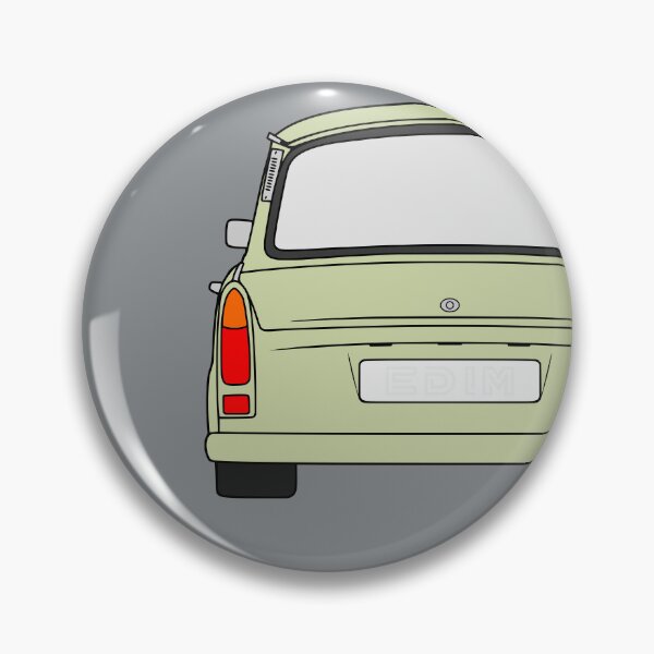 Item preview, Trabant 601S rearview pastel green designed and sold by EdimDesign.