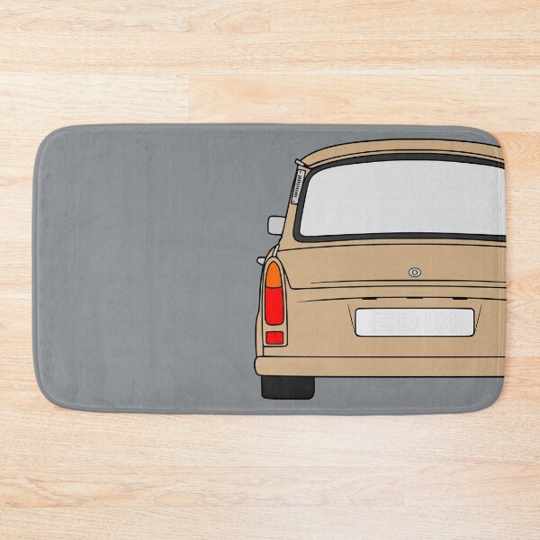 Item preview, Trabant 601S rearview pastel brown designed and sold by EdimDesign.