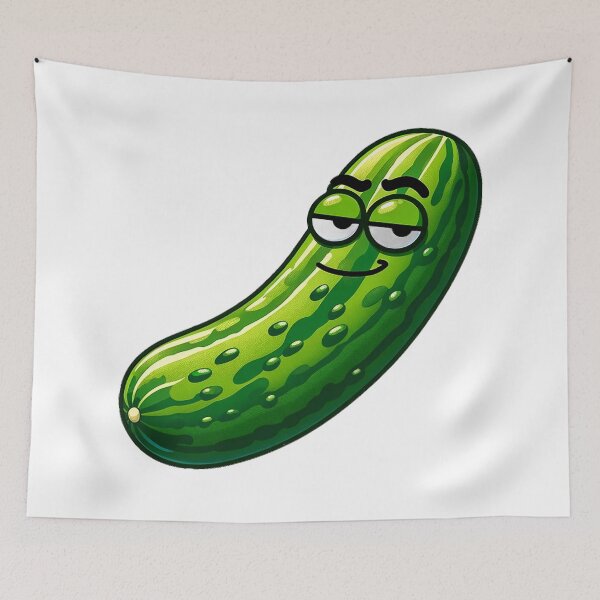 Item preview, Cucumber with Character designed and sold by templeofatro.