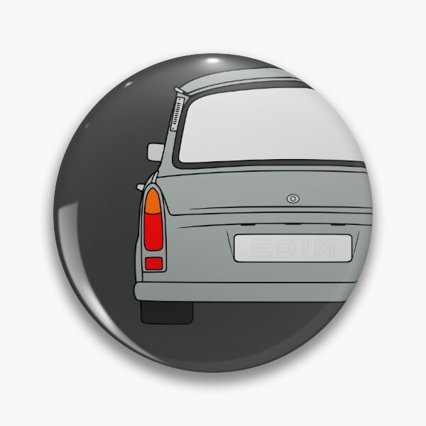 Item preview, Trabant 601S rearview silver grey designed and sold by EdimDesign.