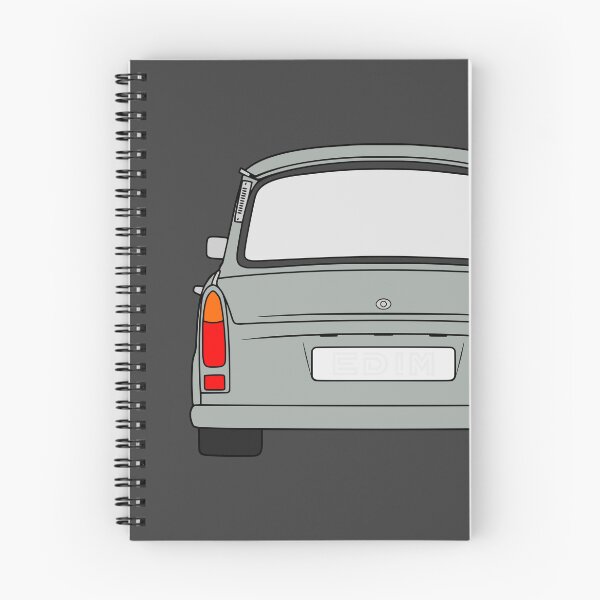 Item preview, Trabant 601S rearview silver grey designed and sold by EdimDesign.
