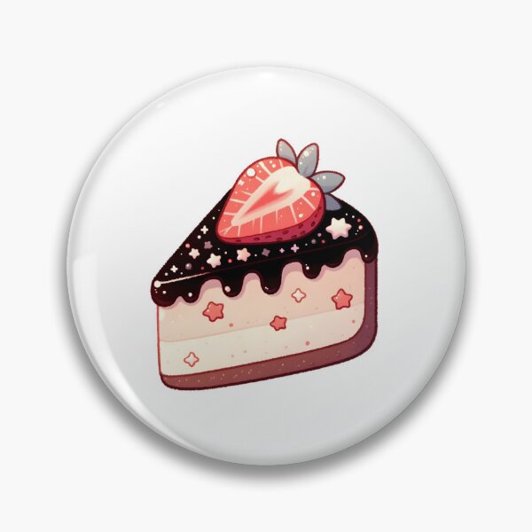 Item preview, Starry Strawberry Chocolate Cake Slice designed and sold by UmbrellaStudio1.