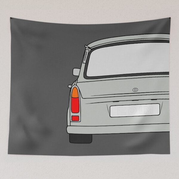 Item preview, Trabant 601S rearview alaska grey designed and sold by EdimDesign.
