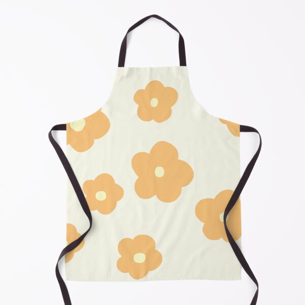 Item preview, patrón de flores naranja en fondo beige designed and sold by ArtKar.
