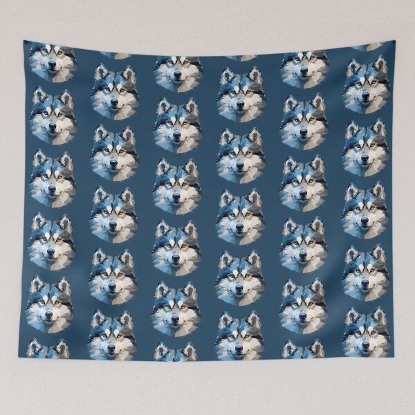 Item preview, Geometric Dog: Alaskan Malamute designed and sold by blackdogbuckeye.
