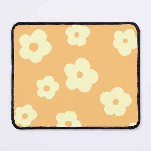 Item preview, patrón de flores aesthetic beige en fondo naranja  designed and sold by ArtKar.