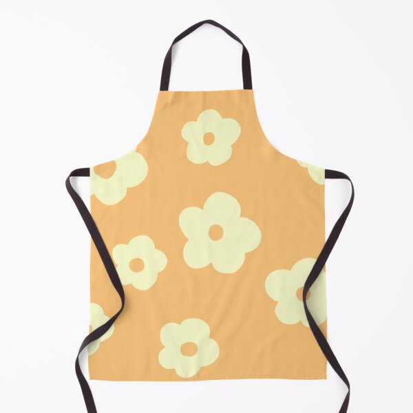 Item preview, patrón de flores aesthetic beige en fondo naranja  designed and sold by ArtKar.