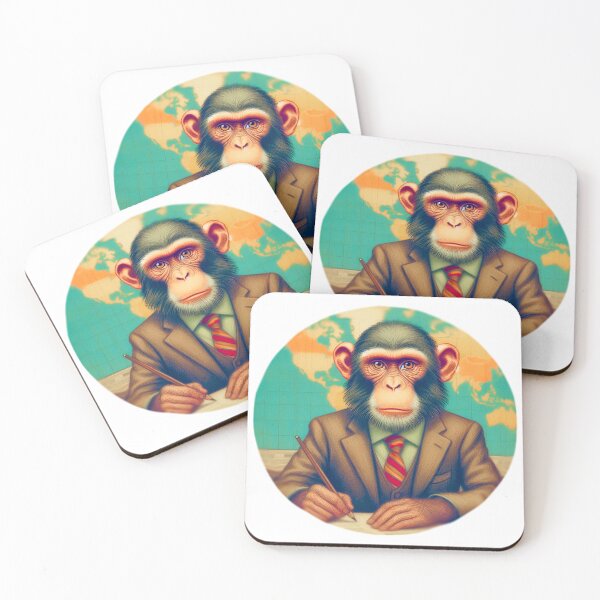 Item preview, A serious monkey at work designed and sold by The-Wild-Side.