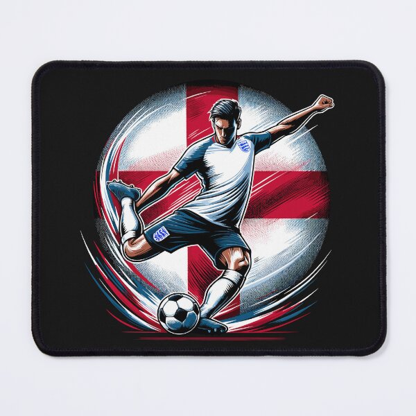 Item preview, Dynamic England Soccer Star in Action - Vector Design designed and sold by SerhiiArt.