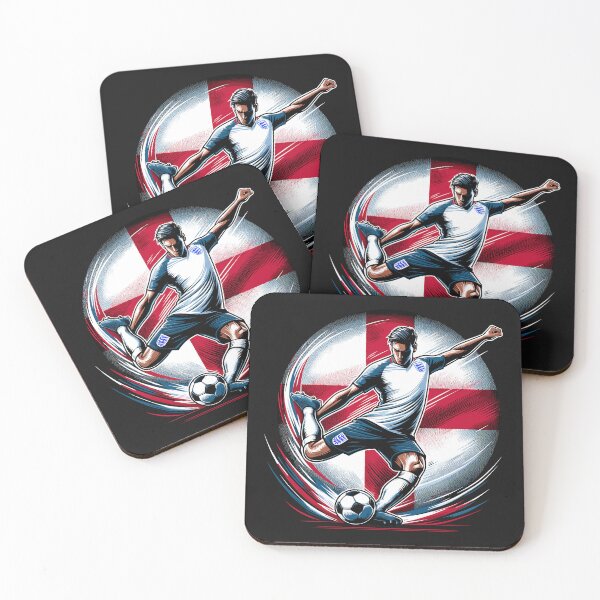 Item preview, Dynamic England Soccer Star in Action - Vector Design designed and sold by SerhiiArt.