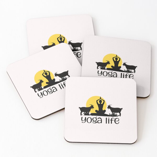 Item preview, Serenity Silhouette: Yoga & Goats designed and sold by Hudoges.