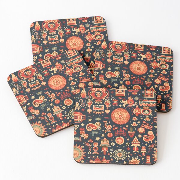 Item preview, A Chinese New Year greeting card with festive designs designed and sold by sample325.