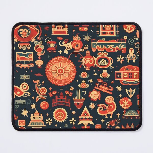 Item preview, A Chinese New Year greeting card with festive designs designed and sold by sample325.
