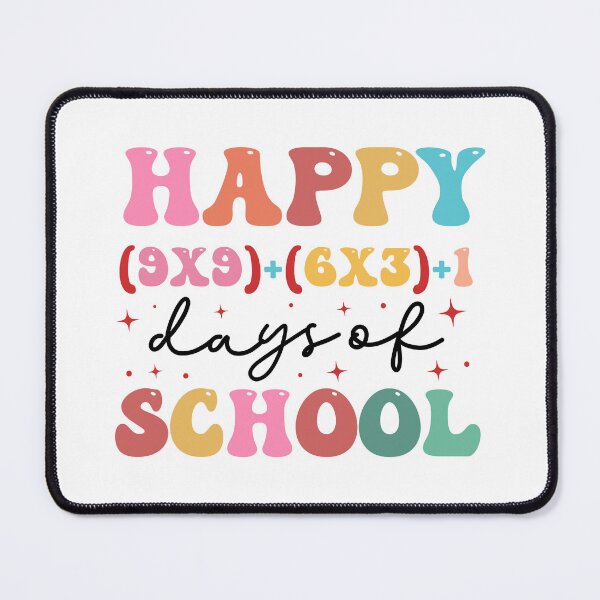 Item preview, Happy 100 Days Of School Equation - Retro Groovy   designed and sold by Smix Pixels.