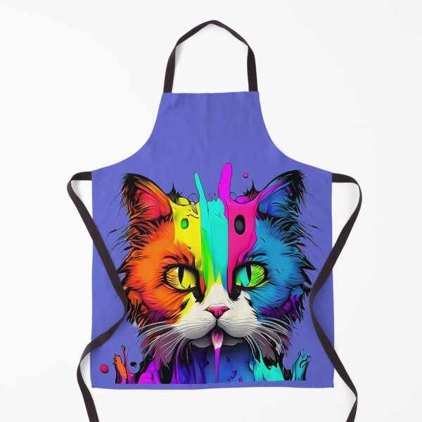 Item preview, A cat drawn in colorful colors designed and sold by Firas Aljazzar.