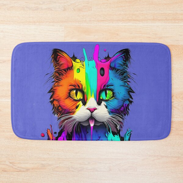 Item preview, A cat drawn in colorful colors designed and sold by Firas Aljazzar.