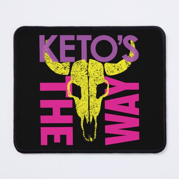Item preview, Galactic Keto Vibes: Unleash the Force with "Ketos's THE WAY" Beef Cow Skull 80s colors version designed and sold by pelagio.