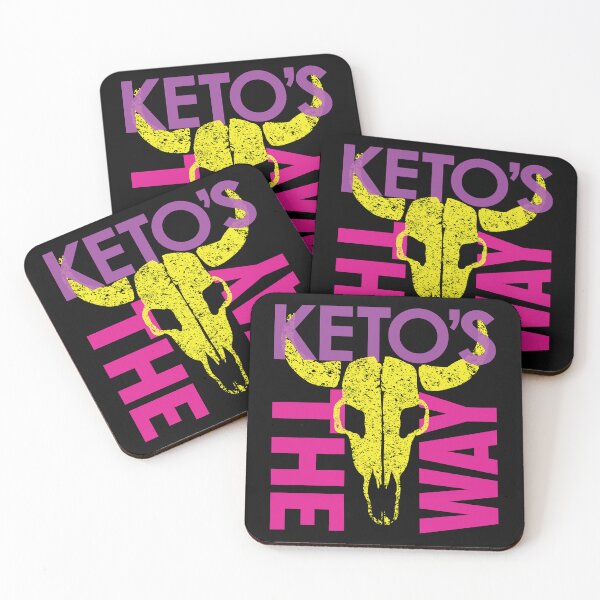 Item preview, Galactic Keto Vibes: Unleash the Force with "Ketos's THE WAY" Beef Cow Skull 80s colors version designed and sold by pelagio.