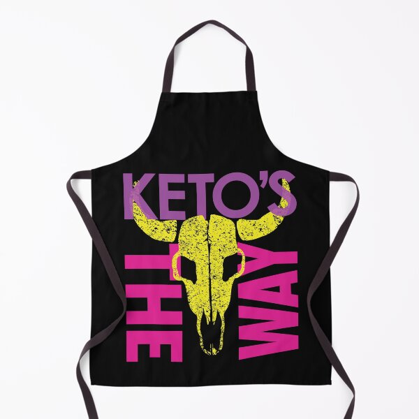 Item preview, Galactic Keto Vibes: Unleash the Force with "Ketos's THE WAY" Beef Cow Skull 80s colors version designed and sold by pelagio.