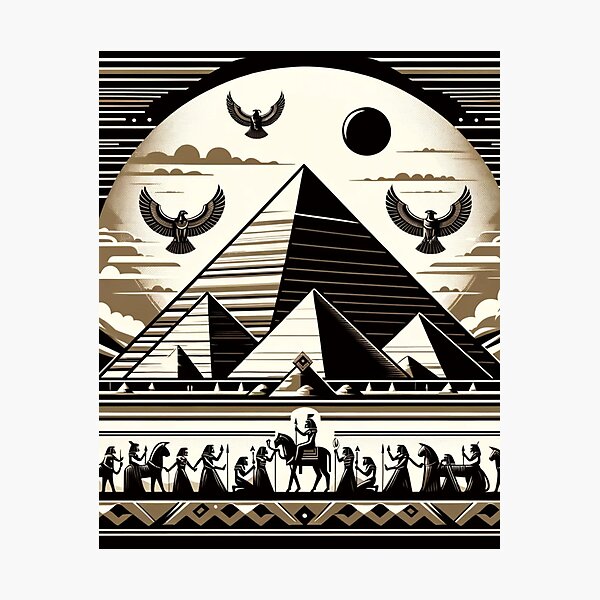 Artikel-Vorschau von Zeitlose Horizonte: Eine Ode an das alte Ägypten, designt und verkauft von heartyARTworks.