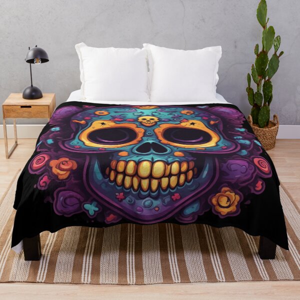 Item preview, Sugar Skull Psychedelic Calavera designed and sold by Burn-Ego.