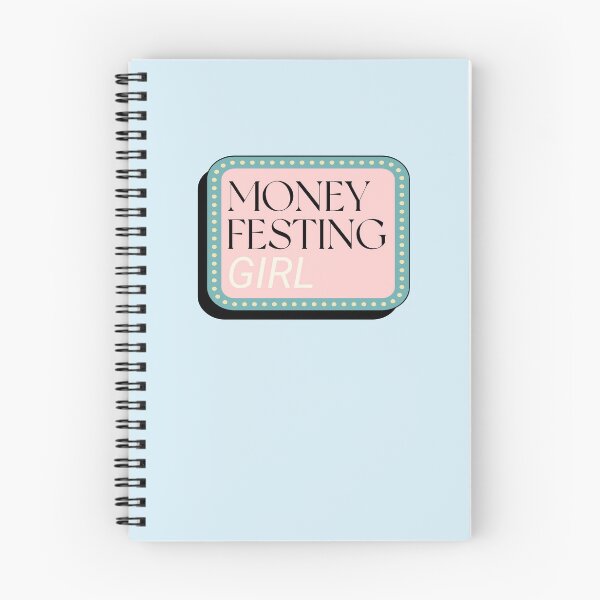 Item preview, Retro moneyfesting girl | manifestation sticker designed and sold by marni graphics.