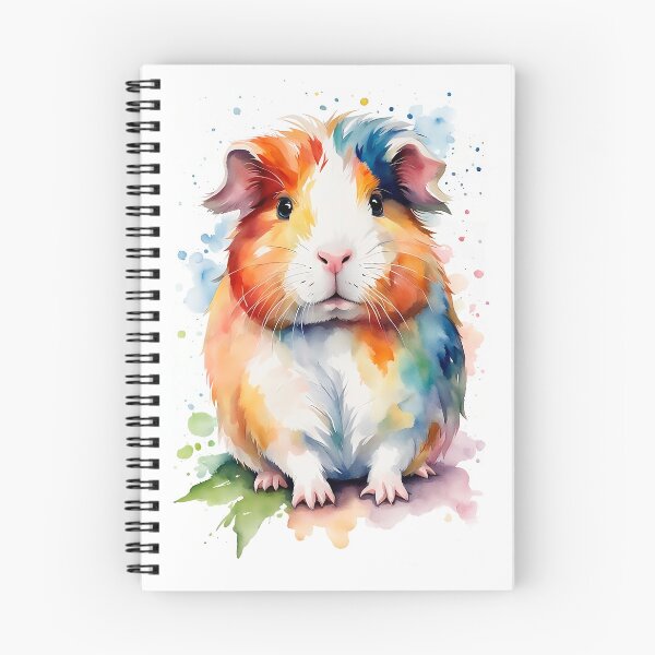Item preview, Colorful Watercolor Cute Guinea Pig Portrait designed and sold by anyasevchenko.