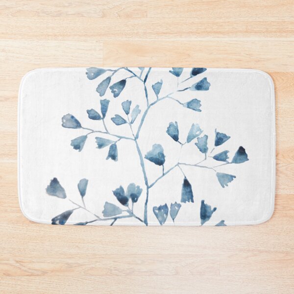 Item preview, 1 indigo maiden hair leaf watercolor hand painted designed and sold by SelenePaintings .