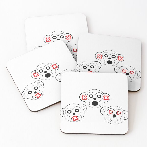 Item preview, Los 3 monos sabios - Caricatura - Dibujos animados - Proverbio - Humor - Original - Diseño - Logotipo - Animales - Gráfico - Lindo designed and sold by Kaabechoise01.