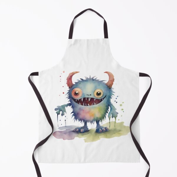 Item preview, Watercolor Friendly Monster 1 designed and sold by FlutterByH.