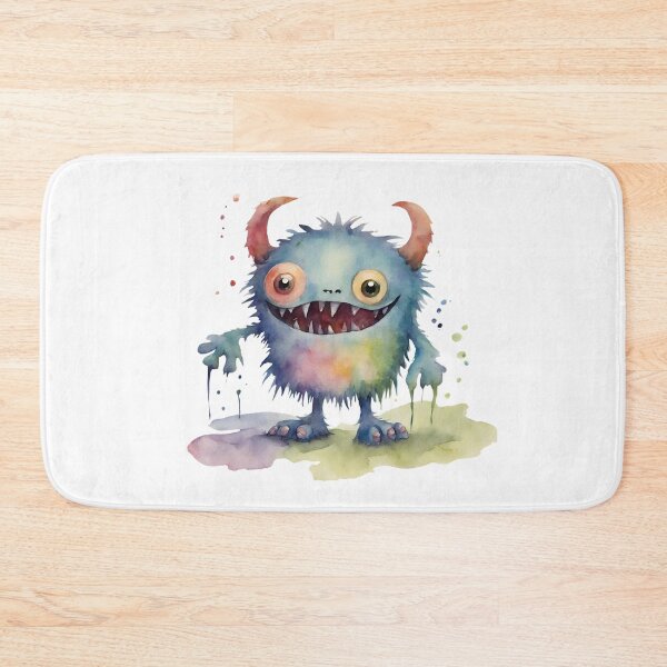 Item preview, Watercolor Friendly Monster 1 designed and sold by FlutterByH.