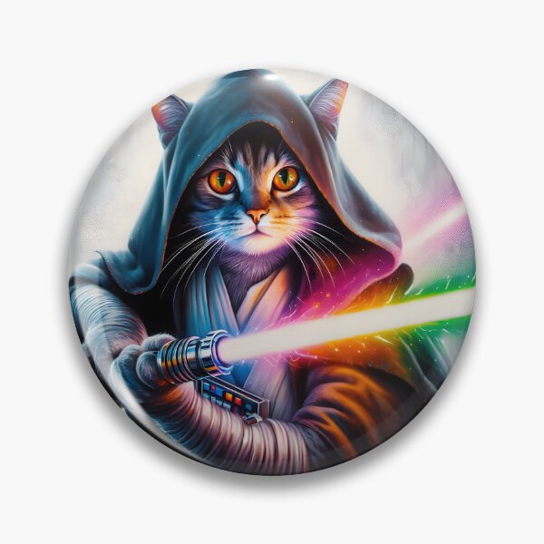 Item preview, Lightsaber Rainbow Cat designed and sold by teedory.