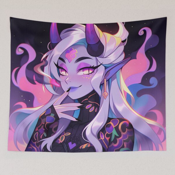 Item preview, Midnight Celestial Fantasy Elf Anime Girl designed and sold by bubblegoth.