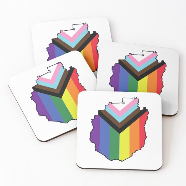 Item preview, ADK Pride - Rainbow Map of the Adirondack Park designed and sold by YonderAndBeyond.