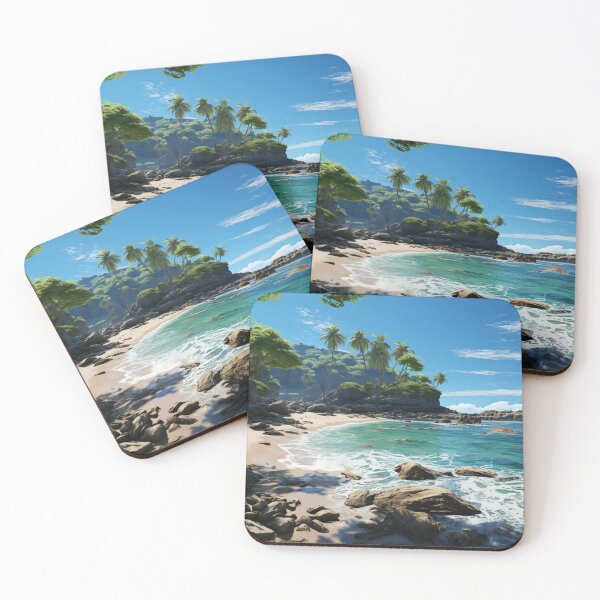Item preview, Coastal Art Realistic Landscape Realism Painting Tropical Beaches C111-01 designed and sold by MPCFICTION.