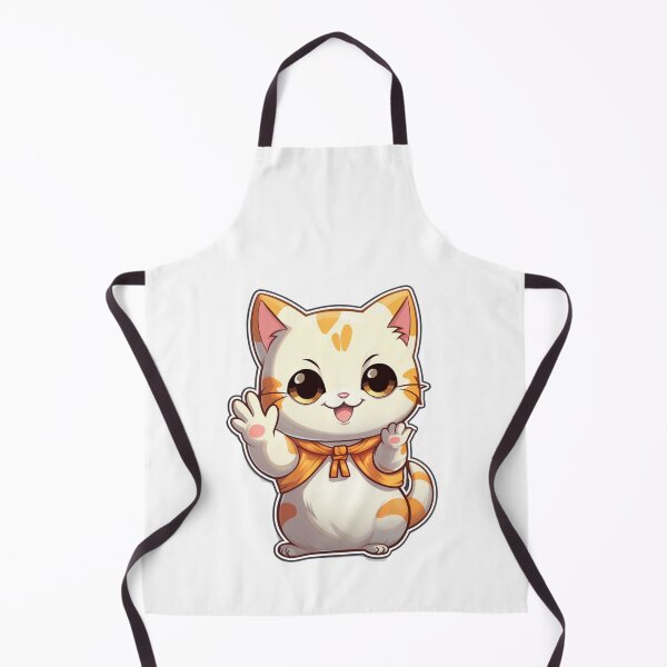 Item preview, Adorable Cat Waving  designed and sold by NicolasGlowArt.