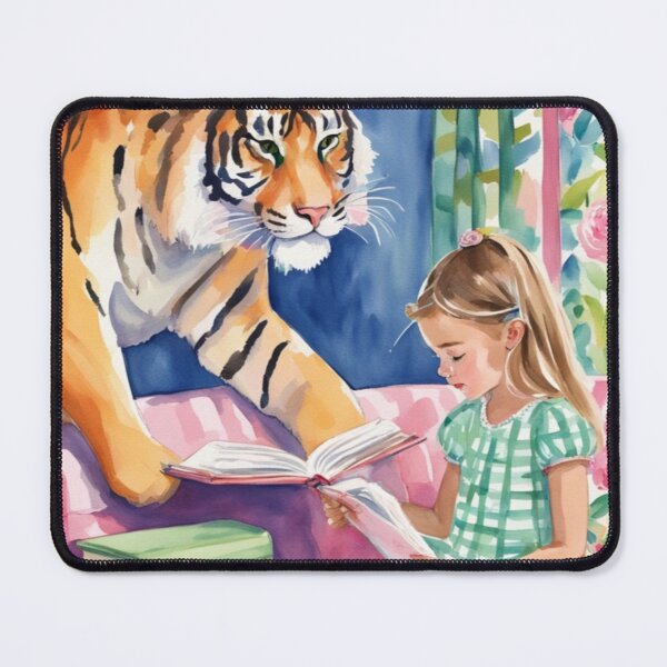 Item preview, When tiger ate my homework, whimsical kids art designed and sold by SophieClimaArt.