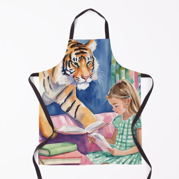 Item preview, When tiger ate my homework, whimsical kids art designed and sold by SophieClimaArt.