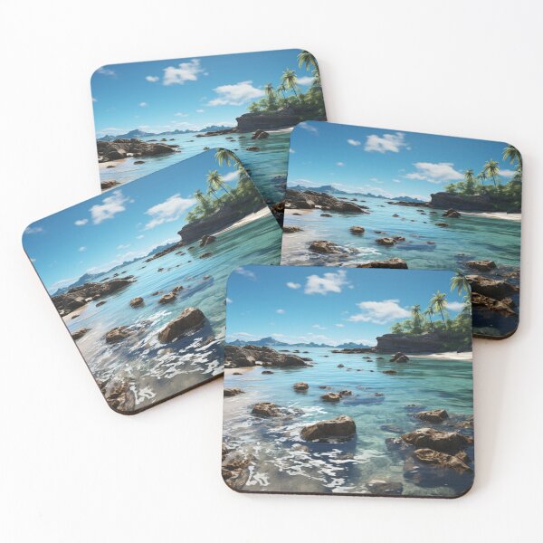 Item preview, Coastal Art Realistic Landscape Realism Painting Tropical Beaches C111-02 designed and sold by MPCFICTION.